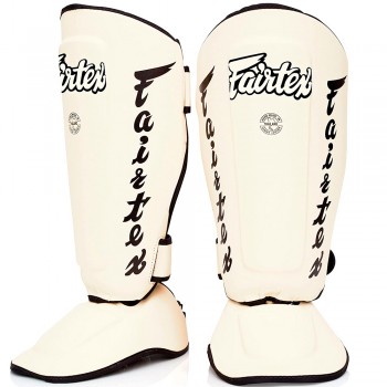 Fairtex SP7 Защита Голени "Twister Detachable In-Step" Разборная Тайский Бокс Белый